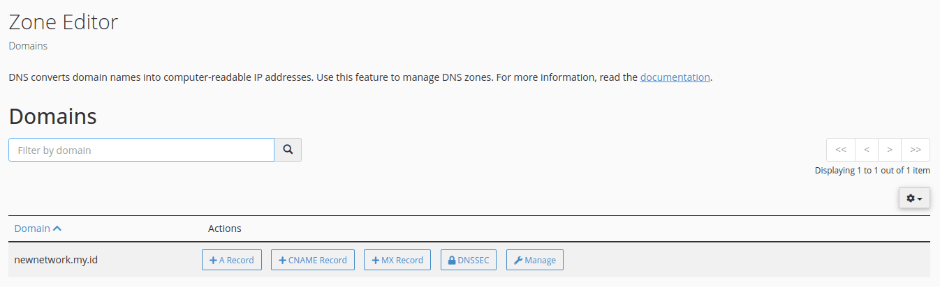 zone editor cpanel