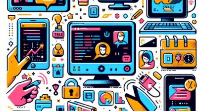 Fungsi Telnet dan Cara Menggunakannya, warna cerah, tanpa layar code, ilustrasi sederhana dan modern