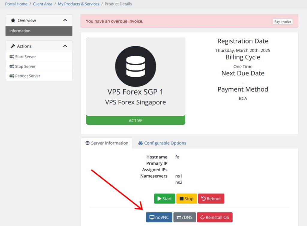 akses novnc portal computing id
