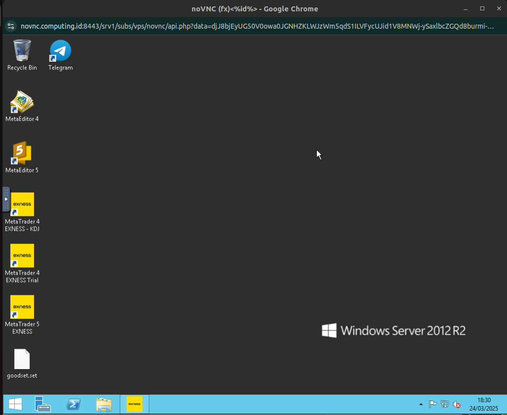 akses novnc server computing id
