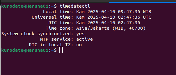 cara merubah zona waktu