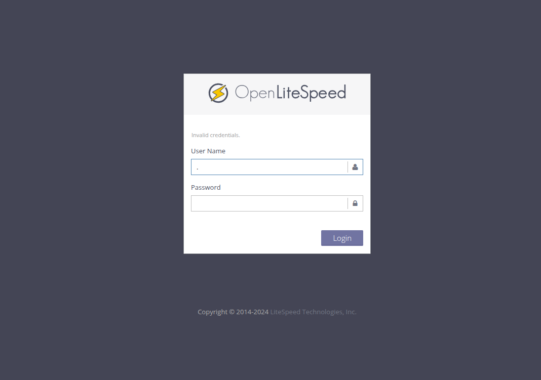 panel openlitespeed